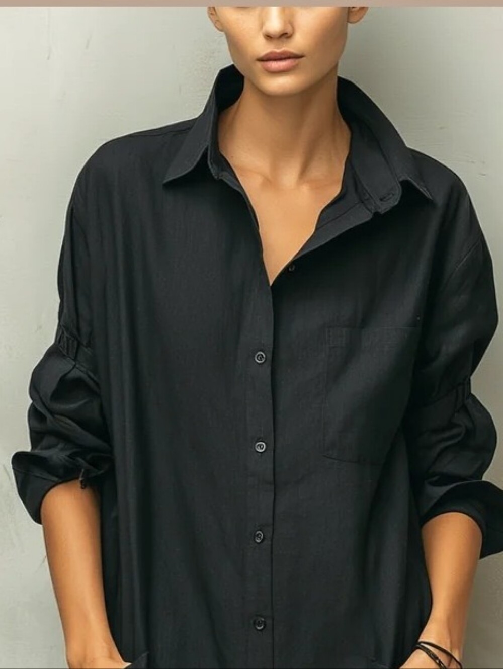 Ralph Lauren Silk Black Shirt Dress
